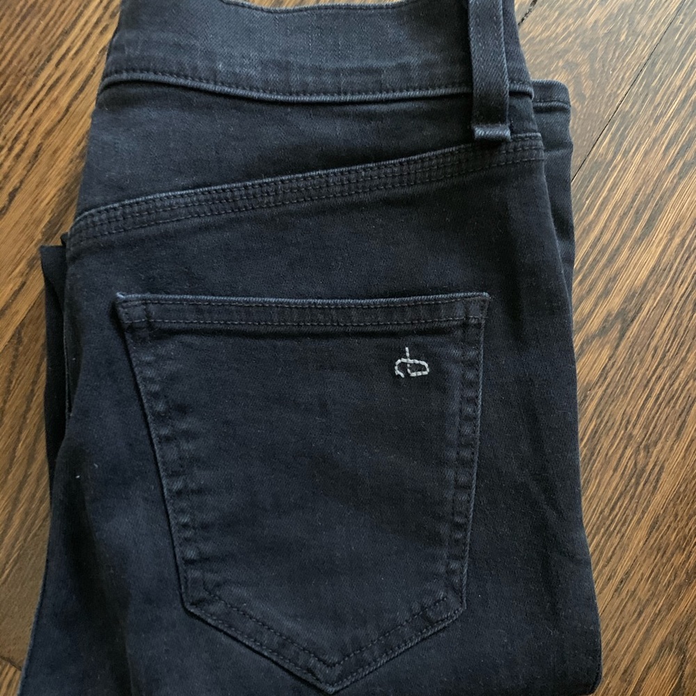 Rag & Bone black high waisted skinny jeans